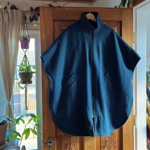Professionally hand made reversible cape jacket
